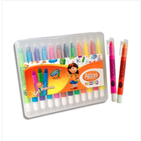 Atlas Junior Gel Pastel 12 Color