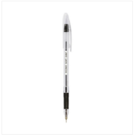 Econo Soft Grip Pen Black 10 Pcs