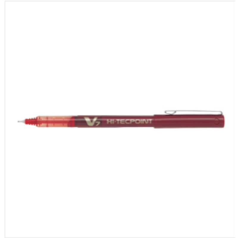 PILOT Hi-Tecpoint V7 Liquid Ink Roller Ball Pen Red
