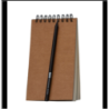 Studio Series Spiral-Bound Black Notebook With Pencil