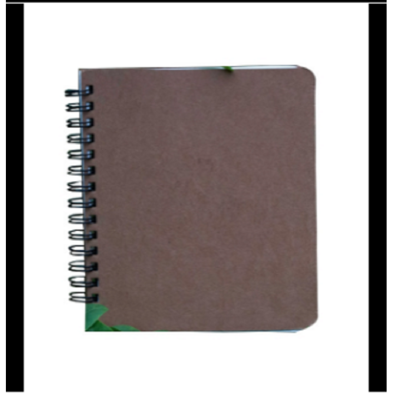 Artist Series Black-Spiral Round Kraft Notebook