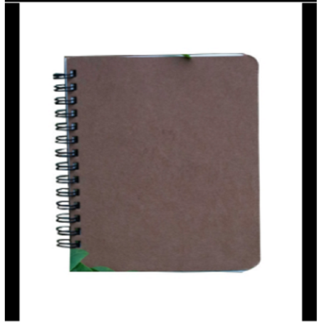Artist Series Black-Spiral Round Kraft Notebook