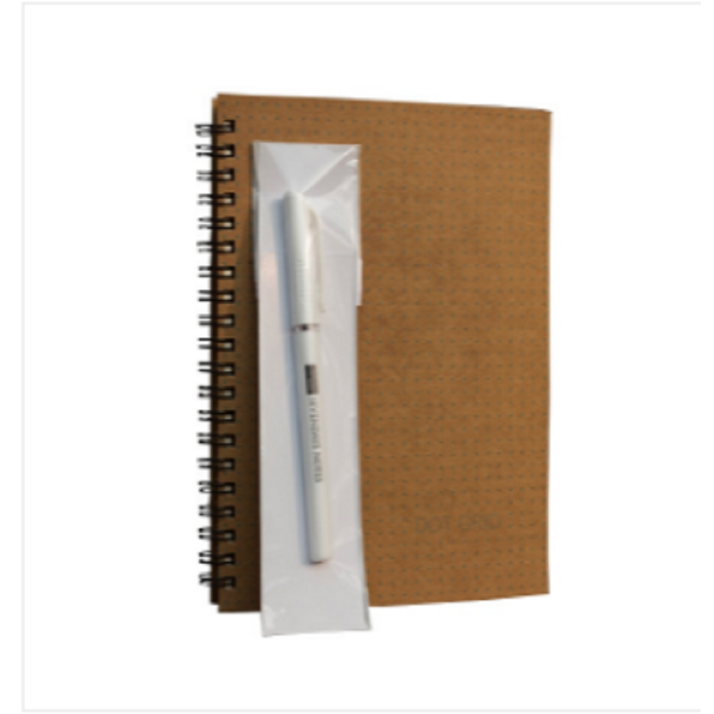 Designer Series Dot-Grid Notebook Dot Print Cover With Pen