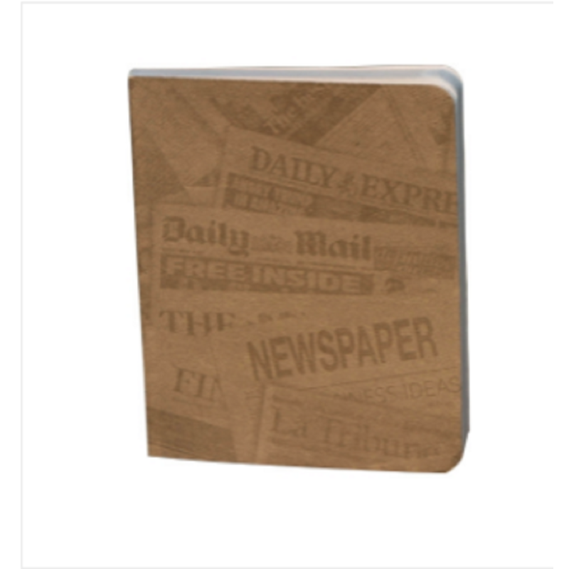 News Cover Gray Workbook Notebook