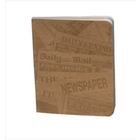 News Cover Gray Workbook Notebook