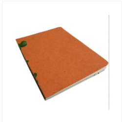 Explorer Notebook Jute Handmade Orange Board Cover