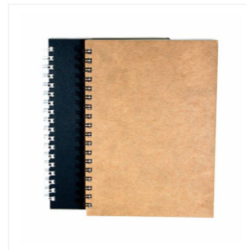 Executive Series Black & Kraft Spiral Notebook 2-Pack