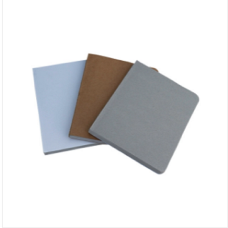 Pocket Series White Gray Kraft Notebook 3-Pack