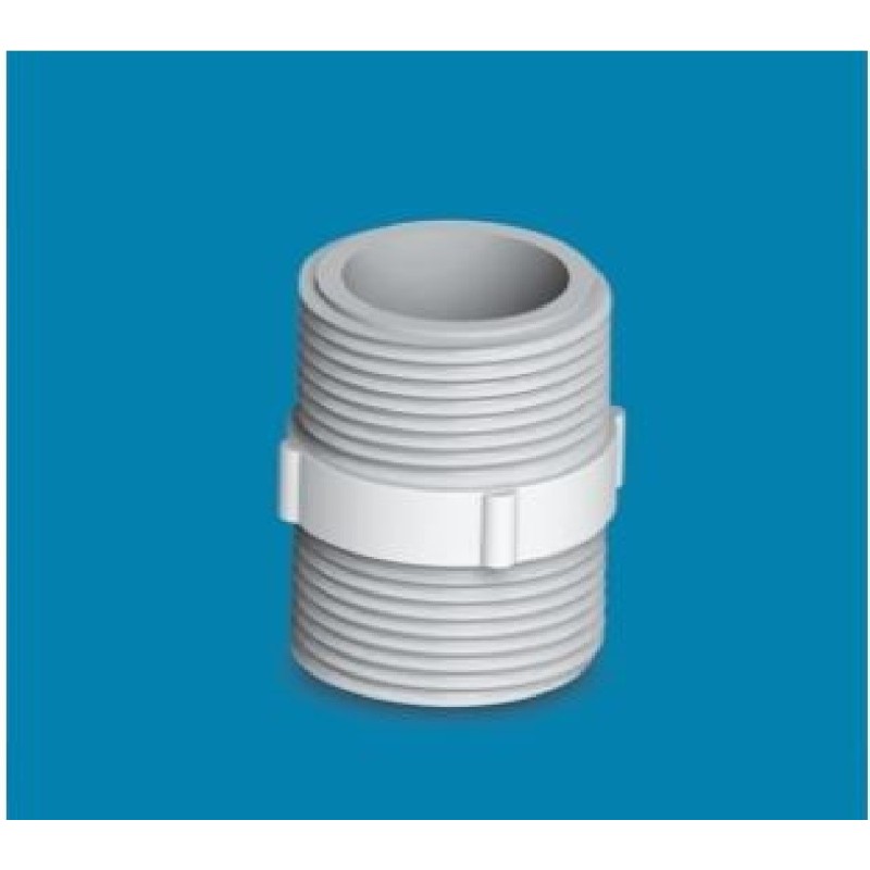 UPVC Thread Nipple 1.5" White AAAH Code 0469