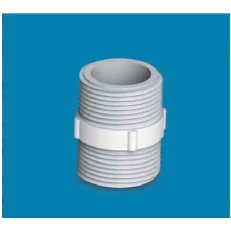 UPVC Thread Nipple 1.5" White AAAH Code 0469