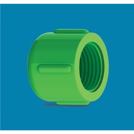 UPVC Thread End Cap 1" Green AAAH Code 0450