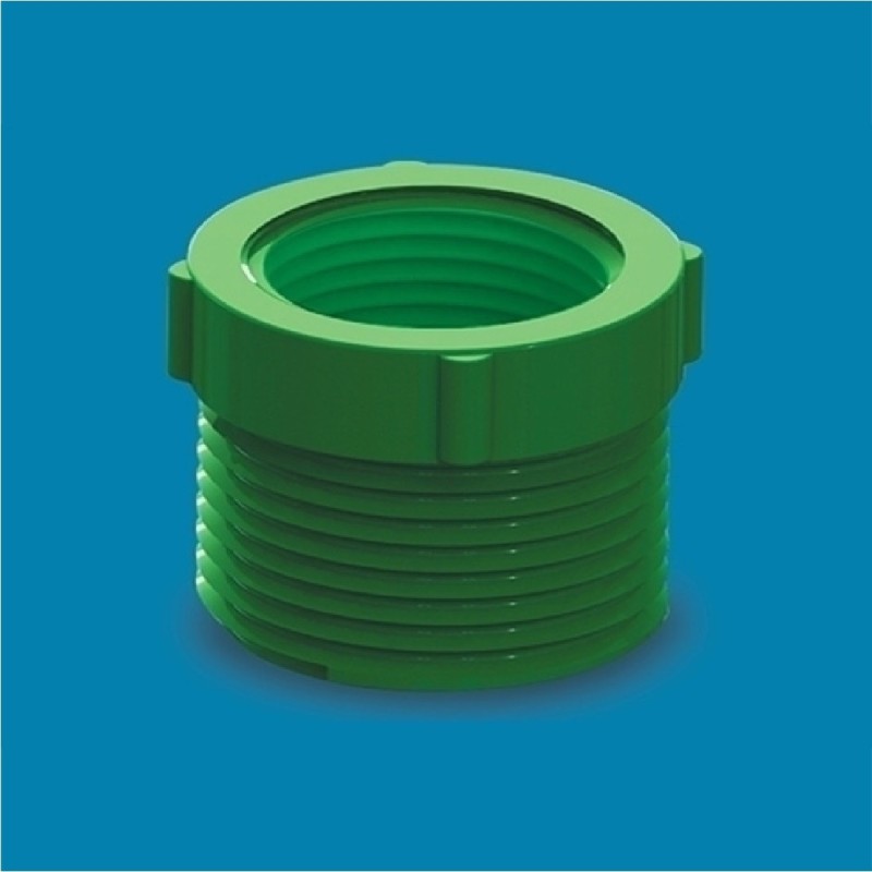 UPVC Thread Adapter 1" X 1/2" Green AAAH Code 0369