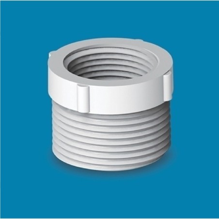 UPVC Thread Adaptor 1.25"X1" White AAAH Code 0342