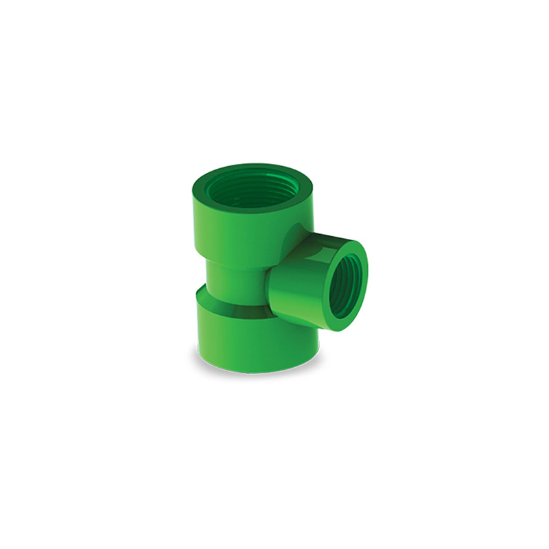 uPVC Thread Reducer Tee 3/4"x1/2" Green AAAG CODE 13574