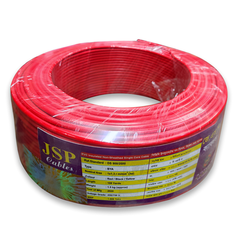 JSP Cable Wire-(1.3) Core 3/22 No. 29 100% Tama 100 Yard (Code-2303)