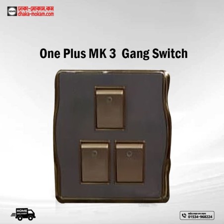 One Plus MK 3 Gang Switch Code: 13462