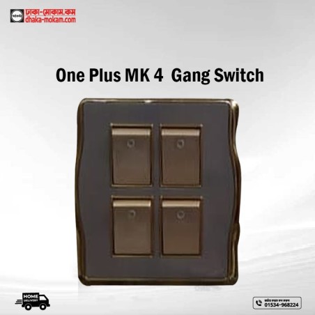 One Plus MK 4 Gang Switch Code: 13463