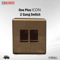 One Plus ICON 2 Gang Switch Code: 13472