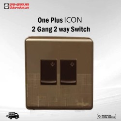 One Plus ICON 2 Gang  2 way  Switch Code: 13472-2