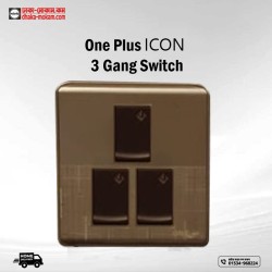 One Plus ICON 3 Gang Switch Code: 13473