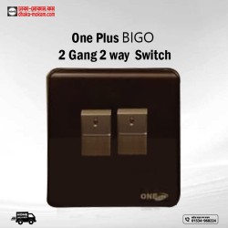 One Plus BIGO 2 Gang  2 way Switch Code: 13484