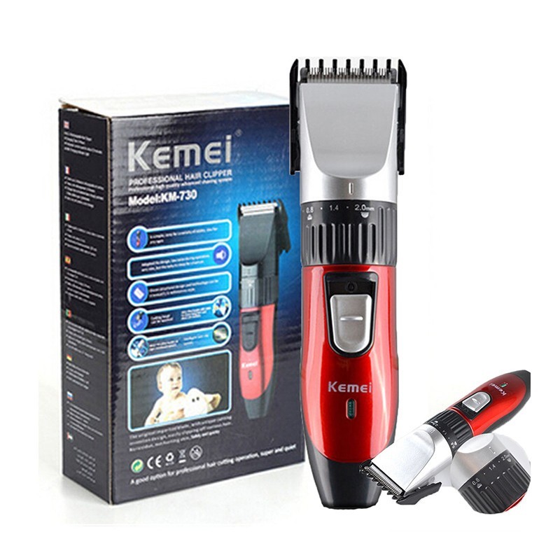 KEMEI KM-730 Exclusive Rechargeable Hair and Beard Trimmer- 3 Guarantee