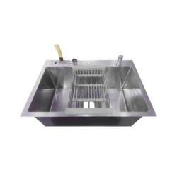 Homemade Kitchen Sink Size: 18" x 32" DB, Bowl Knife...