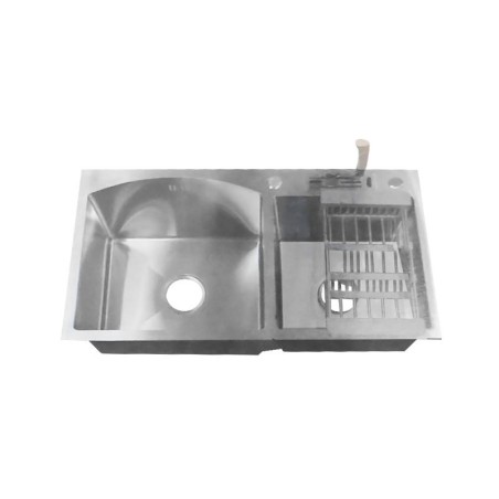 Homemade Kitchen Sink Size: 18" x 33" Knife Holding System DBTS- Code: 12128