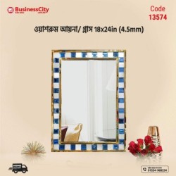 Mirror Glass Washroom/ Basin Room 18x24in (4.5mm)- Code:...