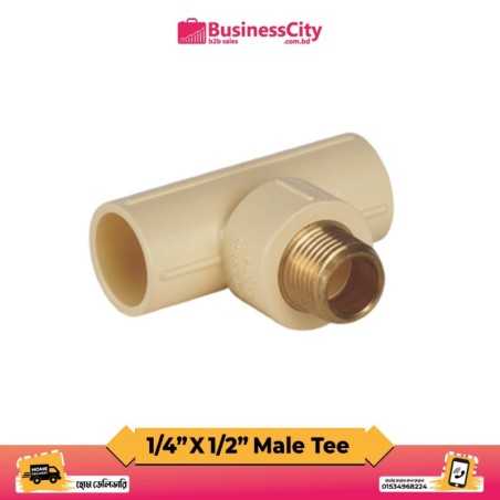 1/4" X 1/2" Male Threaded Tee ( Code-11056)