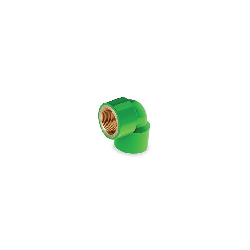 UPVC Thread Brass Elbow  3/4" Green  AAAG CODE 13550