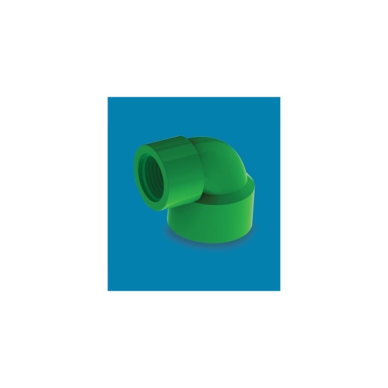 UPVC Thread Elbow  3/4" Green AAAG CODE 13549