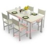 Dining Table White (1Table and 4 Chairs) Code-10781