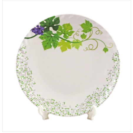 Italiano 8" Crazy Plate-Snowdrop Brand: Italiano