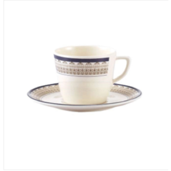 Italiano Small Tea Cup With Saucer-Violet Brand: Italiano