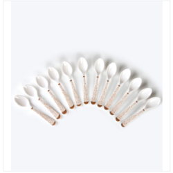 Tea Spoon 12 Pcs Set Golden Leaf Brand: Italiano