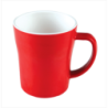 4" Round Mug Red-White Brand: Italiano