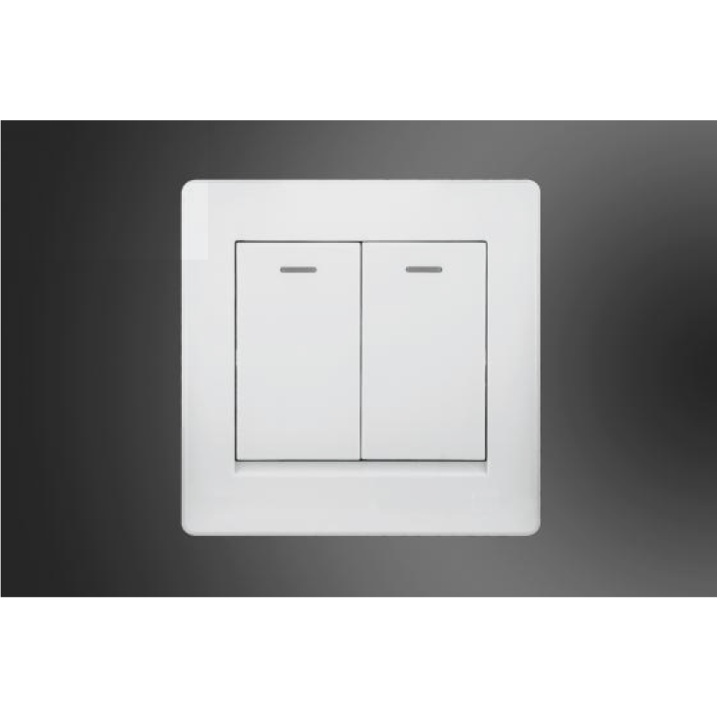 2 Gang 2 Way Switch-White (MGS2004/W)