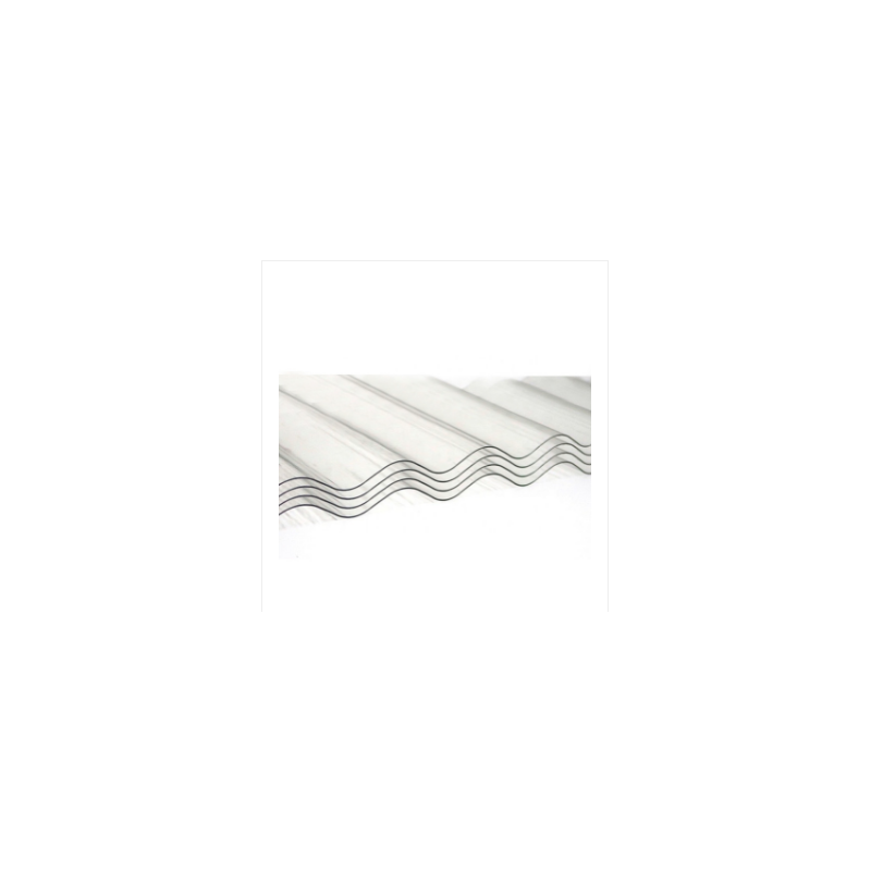 Support PC Corrugated Sheet 10'X32"X1mm Clear