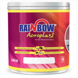 Rainbow Ape Plastic Paint Black 3.64 Liter