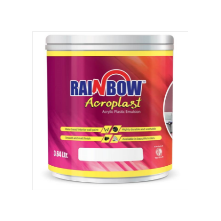 Rainbow Ape Plastic Paint Black 3.64 Liter