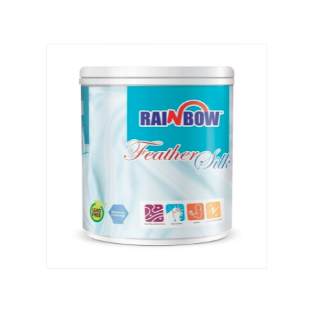 Rainbow Feather Silk Emulsion Apple White .91 Liter