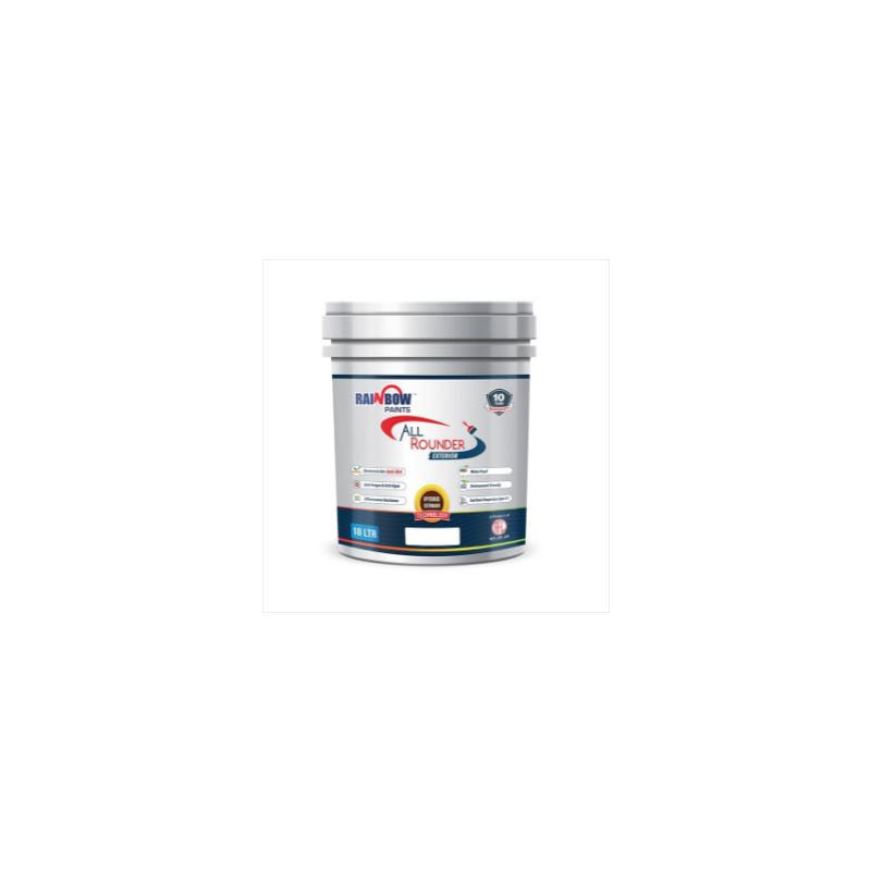 Rainbow All Round Exterior Emulsion Paint White 3.64 Liter