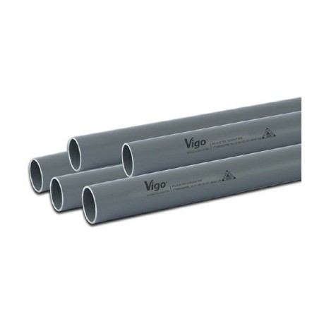 Vigo Electric UPVC Pipe 1"X10' Electric Socket Gray 1 Pc