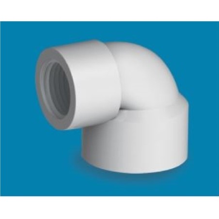 RFL UPVC Thread R. Elbow 1.5'' X 3/4'' White