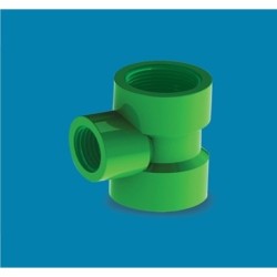 UPVC Thread Tee 1" x 3/4" Green AAAH Code 8906