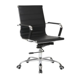 High End PU Staff Office Computer Chair Leather Low-Back...