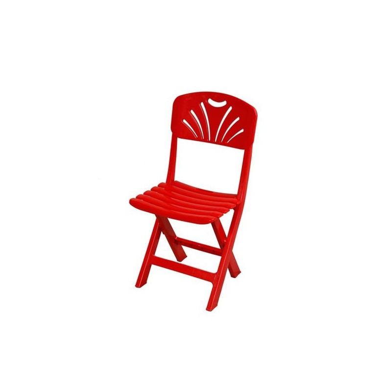 Folding Casual Chair (Tulip-Bar) - Red