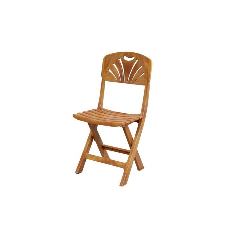 Folding Casual Chair (Tulip-Bar) - Sandal Wood