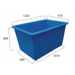 Support 500 LTR Nest able Basket SM Blue